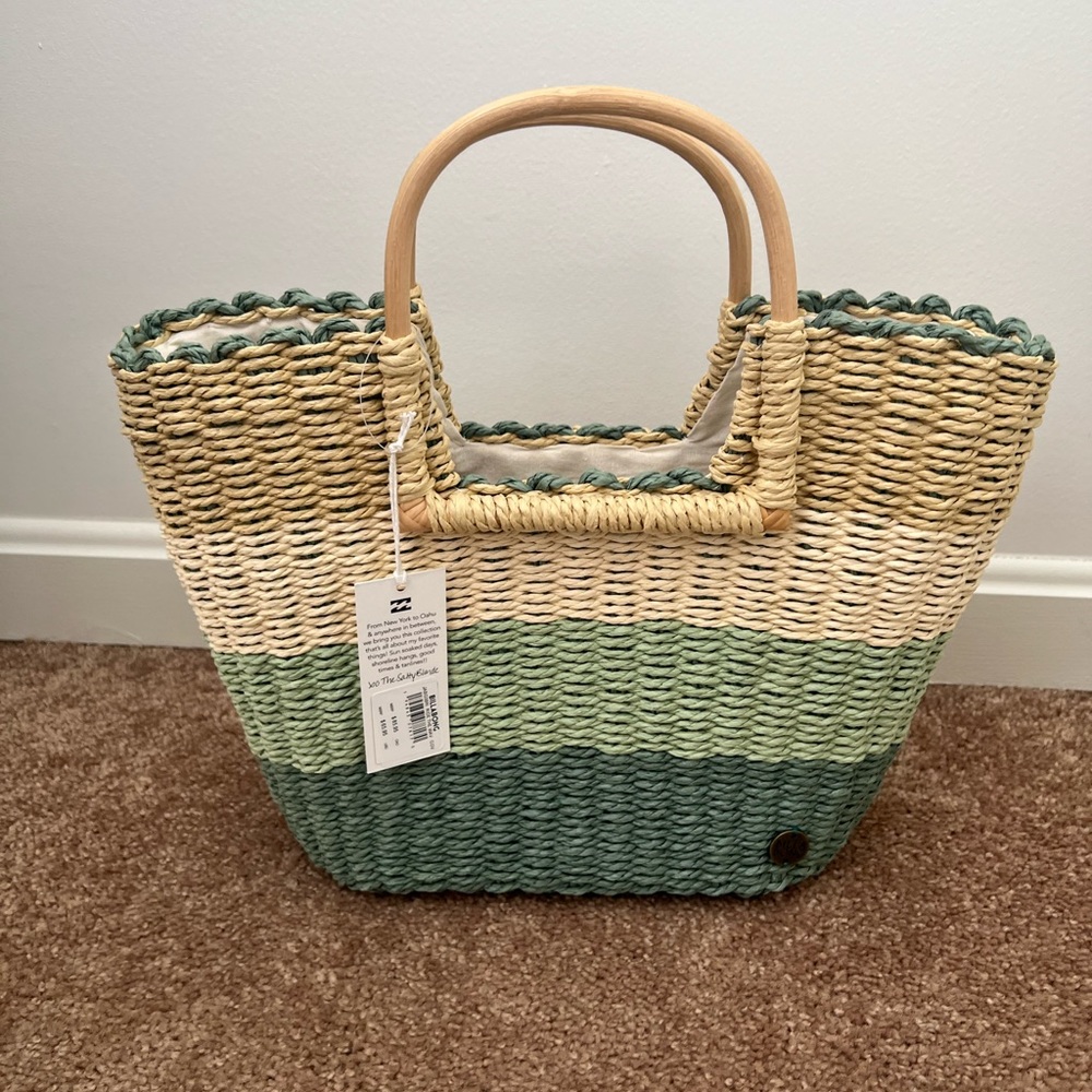 Billabong x Salty Blonde straw bag